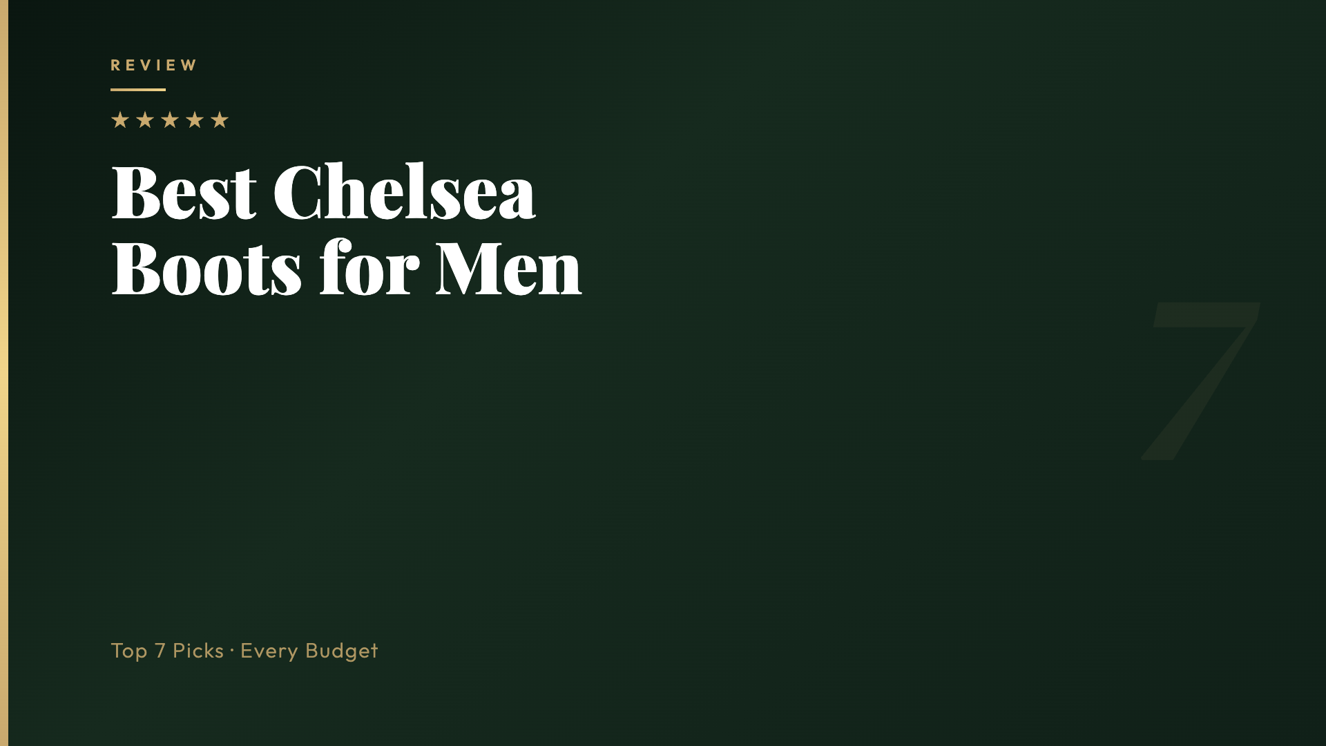 Best Chelsea Boots for Men