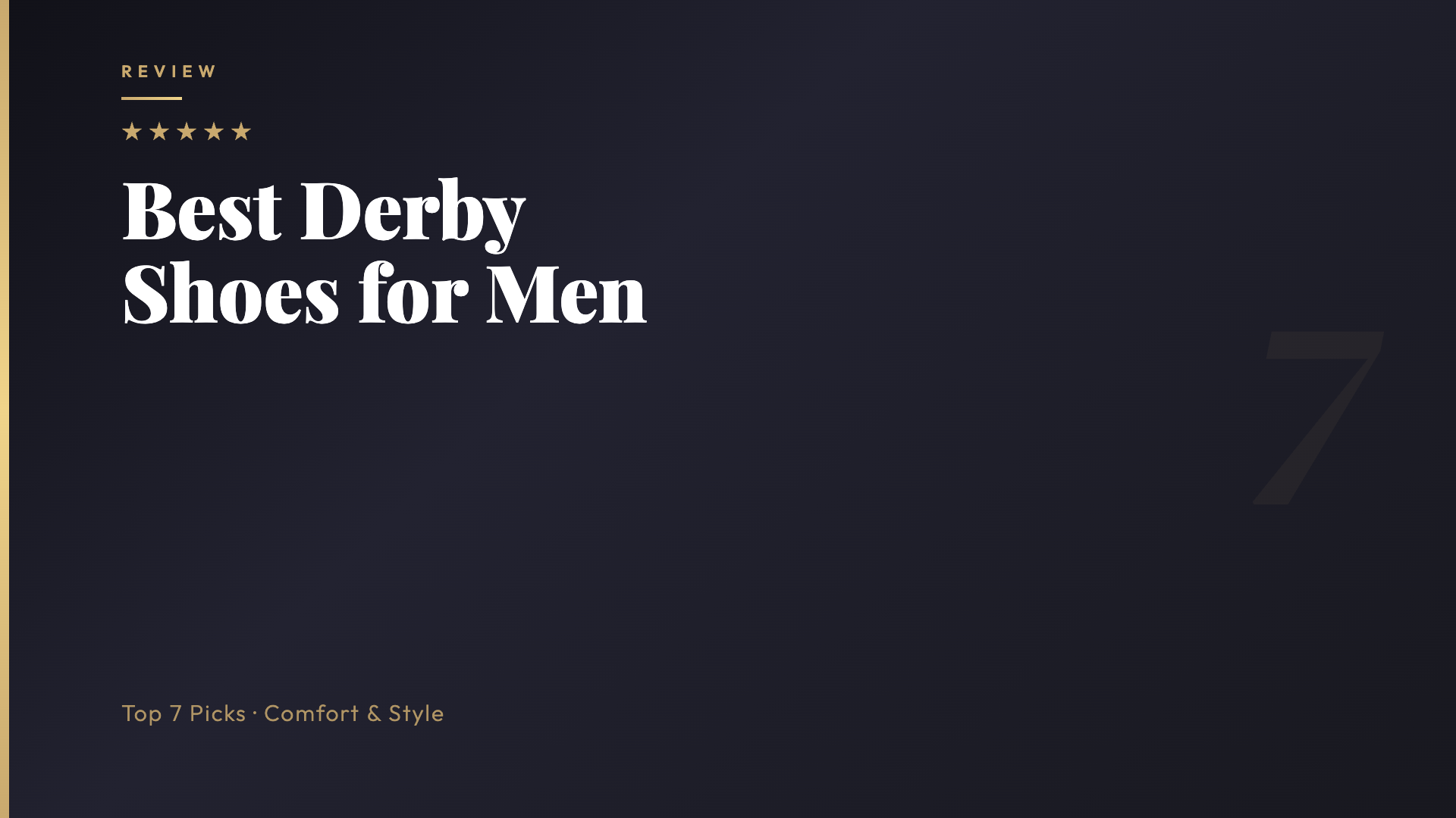 Best Derby Shoes for Men
