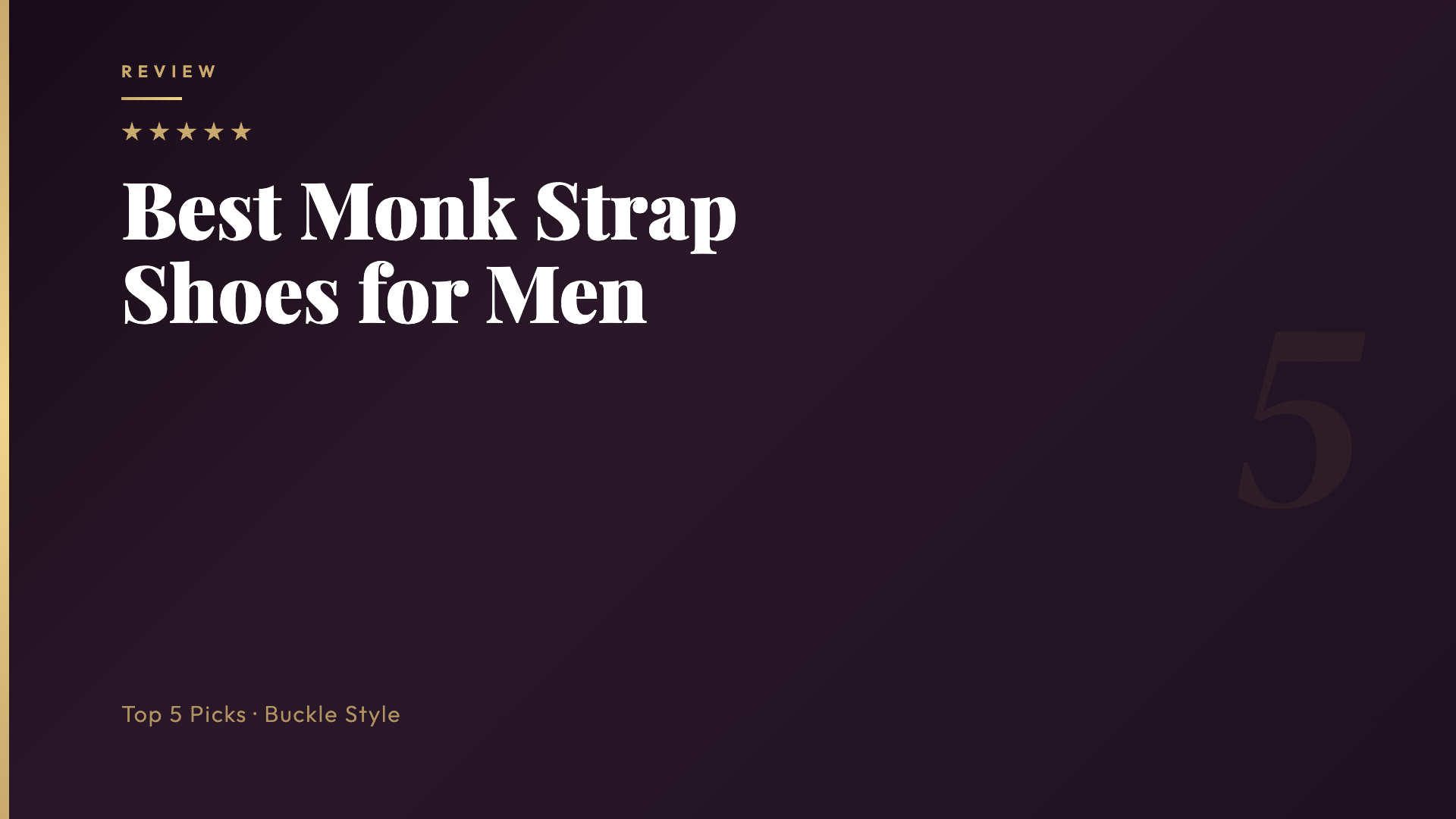 Best Monk Strap Shoes for Men