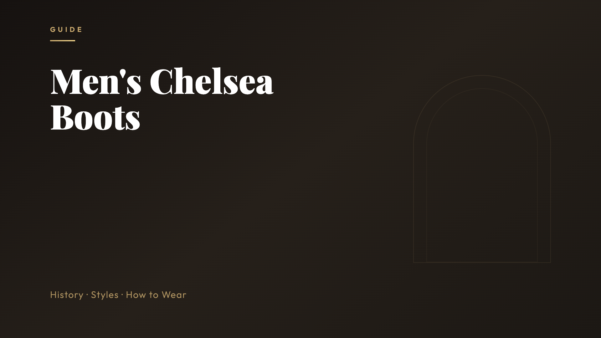 Men's Chelsea Boots Guide